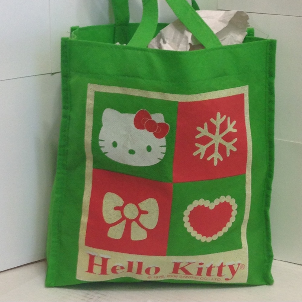 Hello Kitty Christmas Reusable Cute Tote Bag